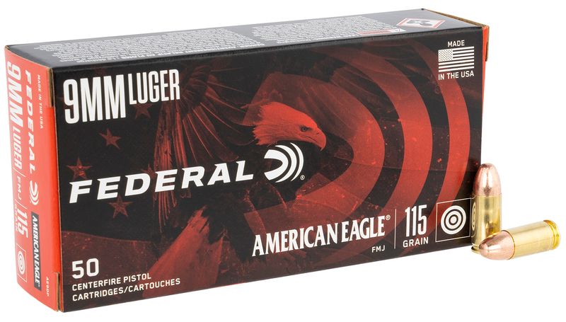 Federal FMJ 9mm 115grain