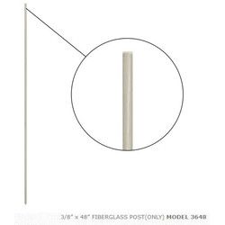 Fence Post Fiberglass Slick Post 3/8"x4'