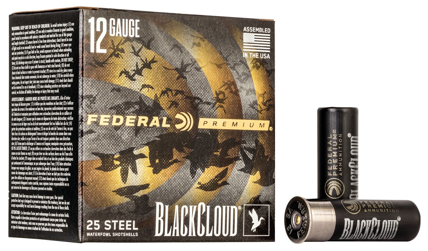 Federal PWBX1422 Black Cloud FS 12Gauge 3" 1 1/4oz 2Shot 25 Per Box