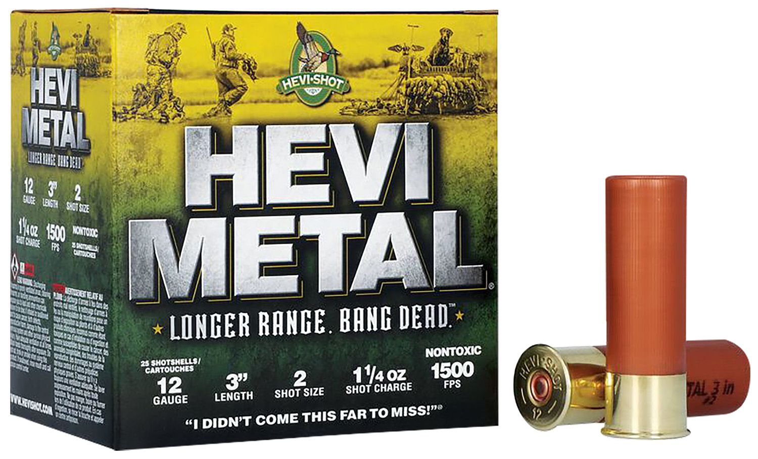 Hevi Metal Long Range 12 Ga. 1-1/4 Oz 3" #2