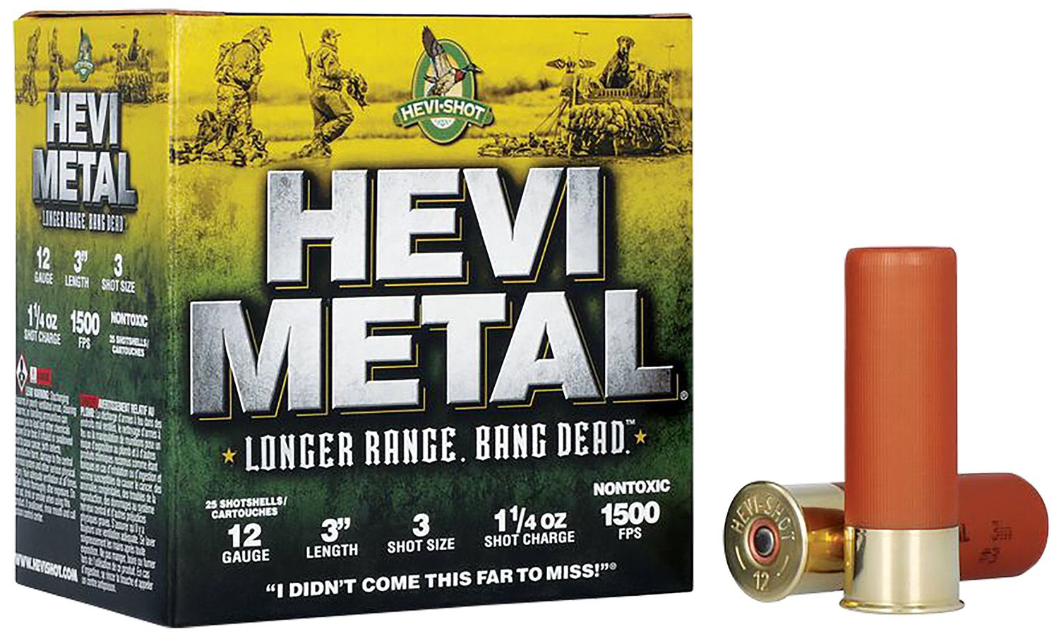 Hevi Metal Long Range 12 Ga. 1-1/4 Oz 3" #3