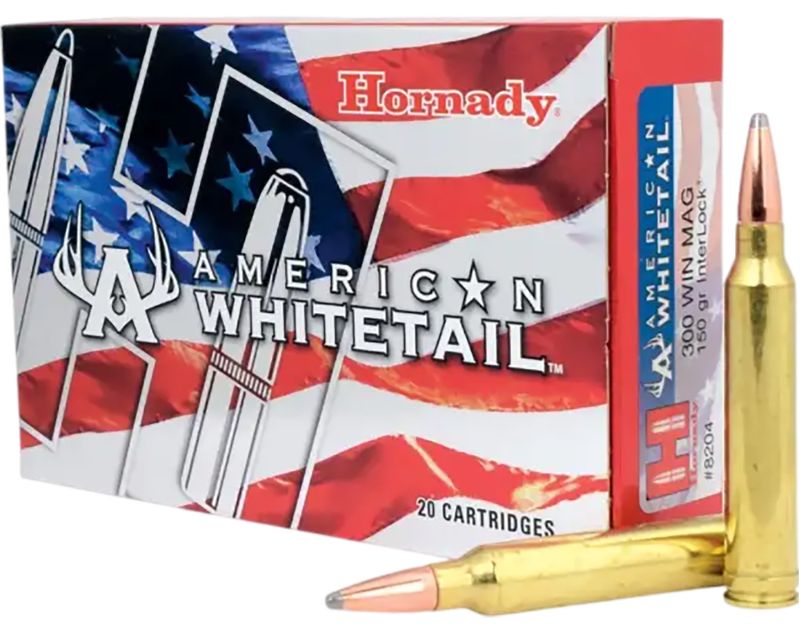 Hornady 8204 American Whitetail 300WinMag 150gr InterLock Spire Point