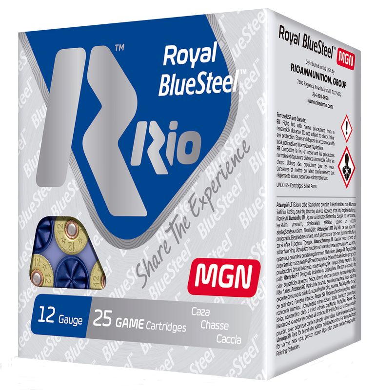 Rio Ammunition RBSM363 Royal BlueSteel Magnum 12Gauge 3" 1 1/4oz 3Shot