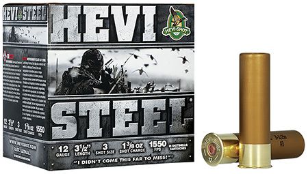 Hevi Shot Steel 12 Ga. 1 3/8 oz 3.5" #3