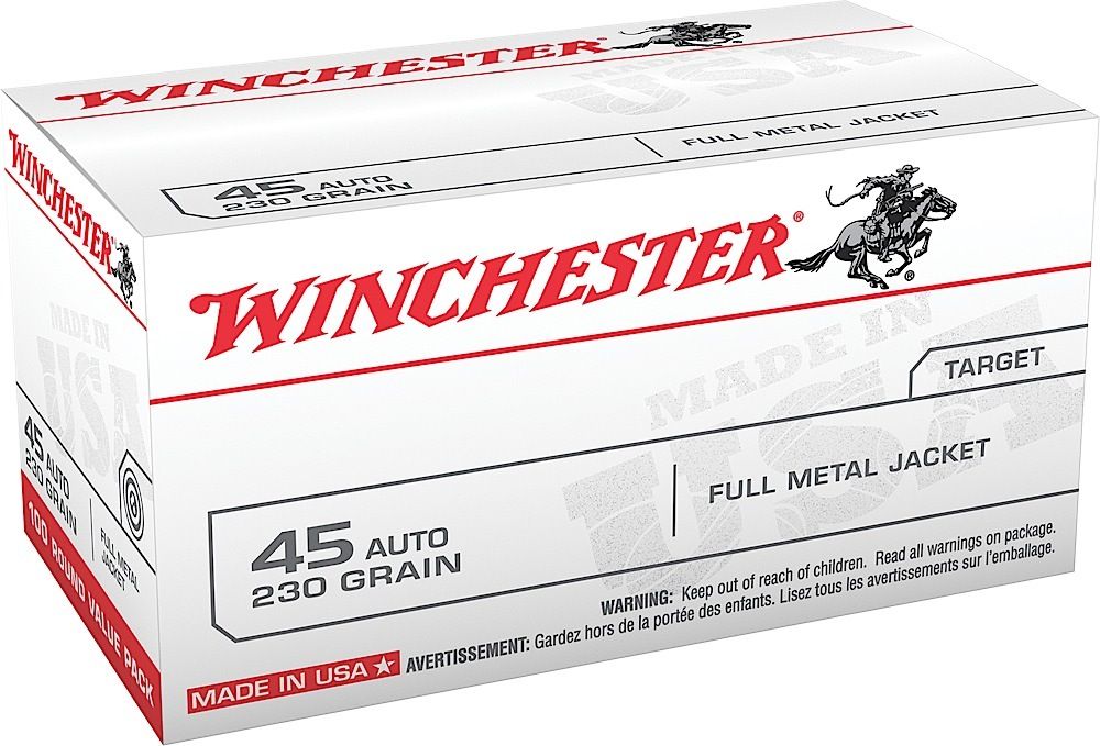 Winchester 45 FMJ 230 Grain 100 Round