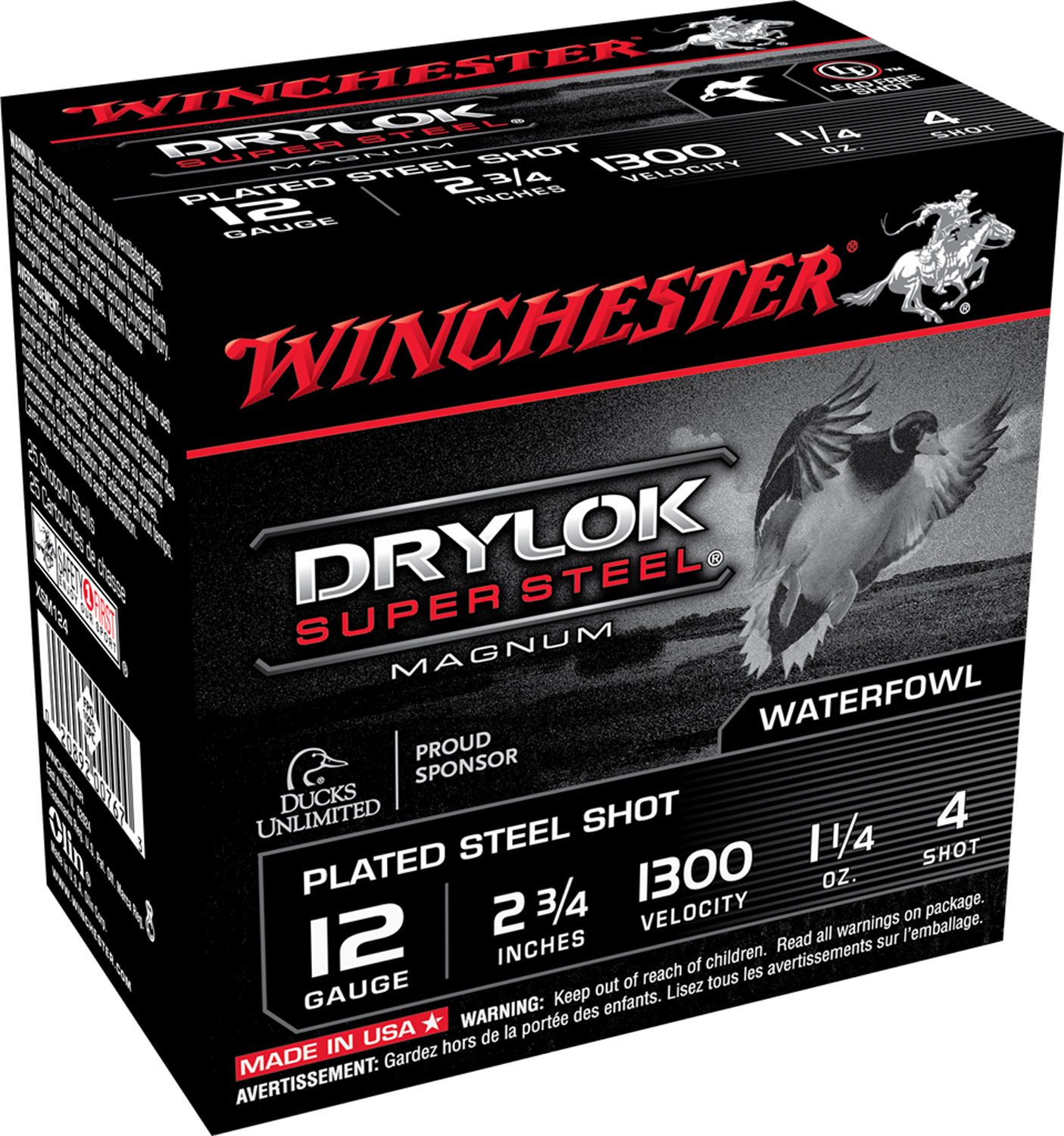 Winchester Drylock 12 Ga 1 1/4Oz #4 2.75"