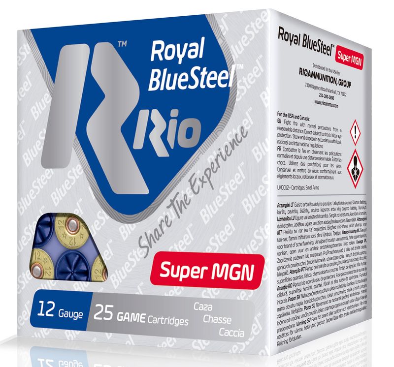 Rio Ammunition RBSSM402 BlueSteel Royal 12Gauge 3.50" 1 3/8oz 2Shot
