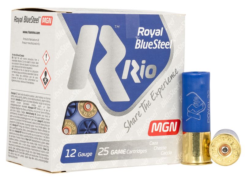 Rio Ammunition RBSM325 Royal BlueSteel 12Gauge 3" 1 1/8oz 5Shot
