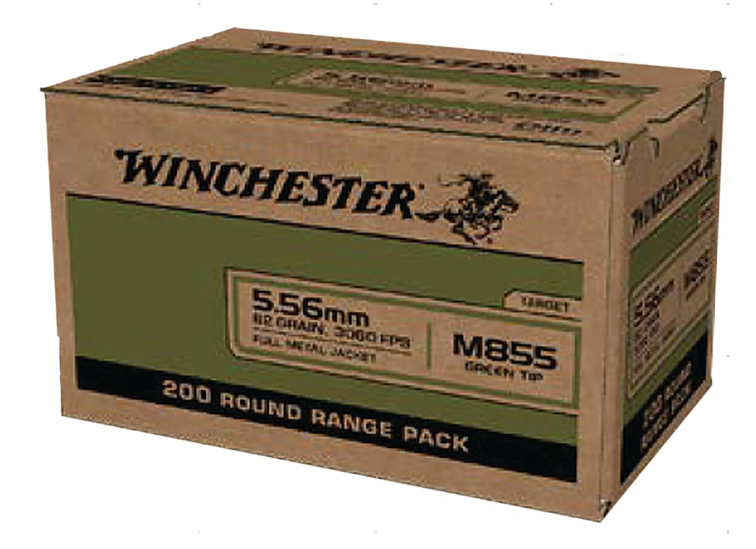 Winchester USA Green Tip 5.56 NATO 62 gr 200 Bx