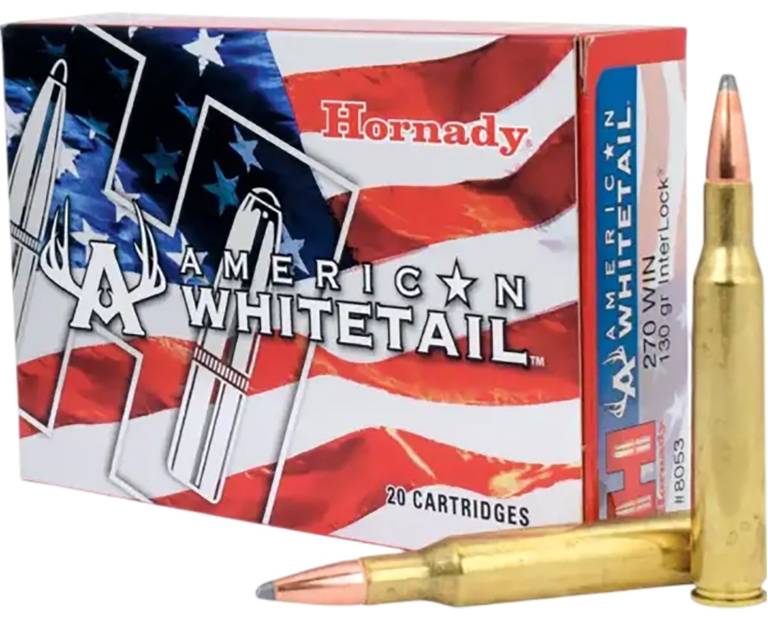 Hornady 8053 American Whitetail 270Win 130gr InterLock Spire Point