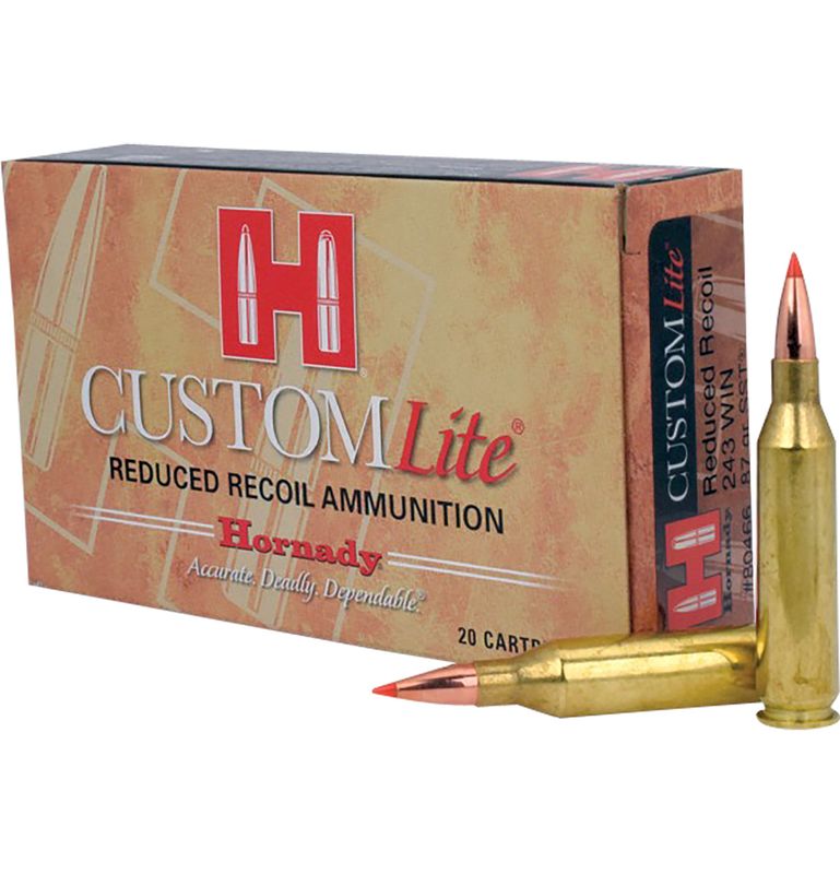 Hornady Custom Lite 243 87 Grain