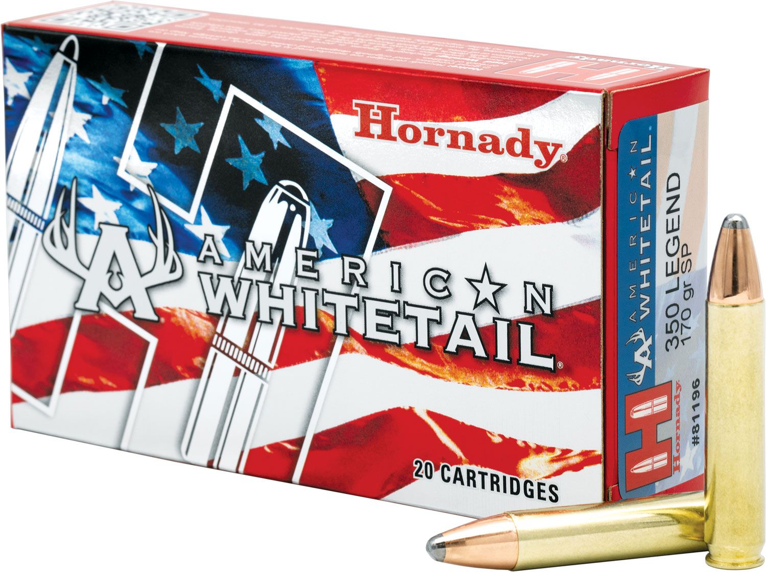 Hornady 81196 American Whitetail 350Legend 170gr InterLock