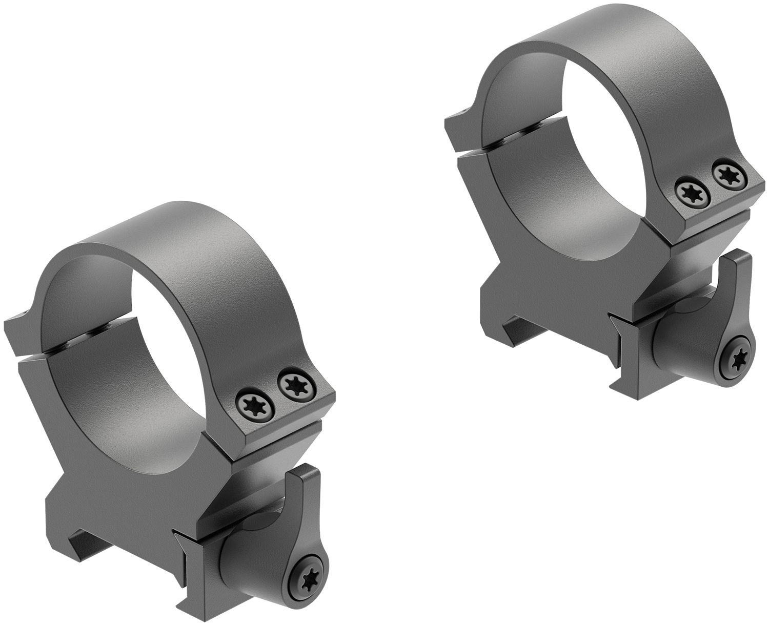 Leupold 174078 QRW2 Cross-Slot Scope Ring Set Matte Black Steel 30mm Tube High Quick Release Picatinny/Weaver