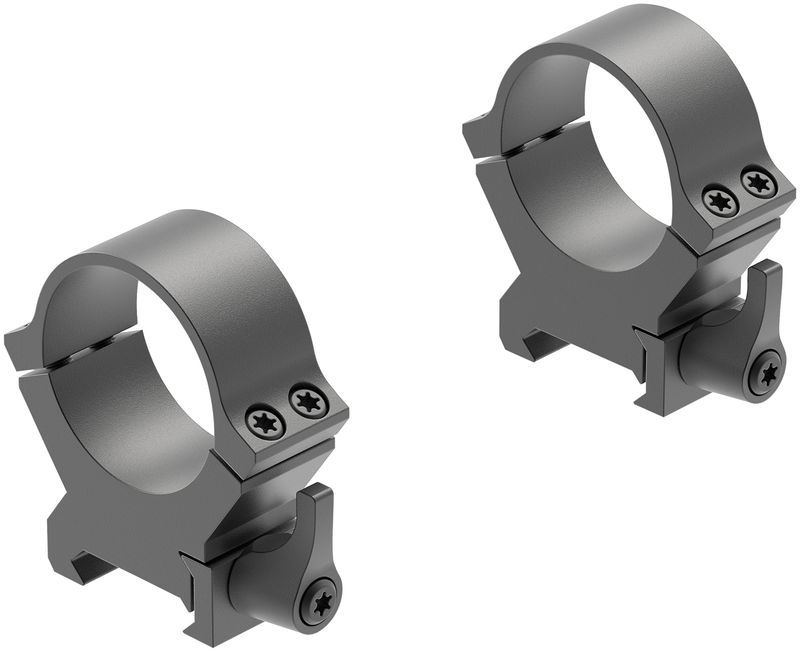 Leupold 174078 QRW2 Cross-Slot Scope Ring Set Matte Black Steel 30mm Tube High Quick Release Picatinny/Weaver