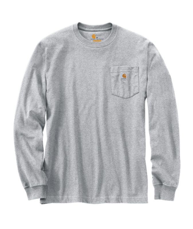 WorkWear Pocket LS TShirt Hthr Gray XXXL Reg