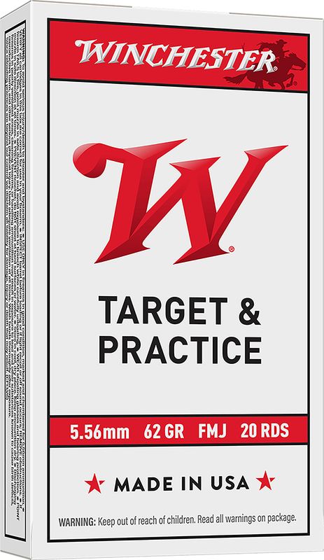 Winchester 5.56 NATO FMJ 62Gr