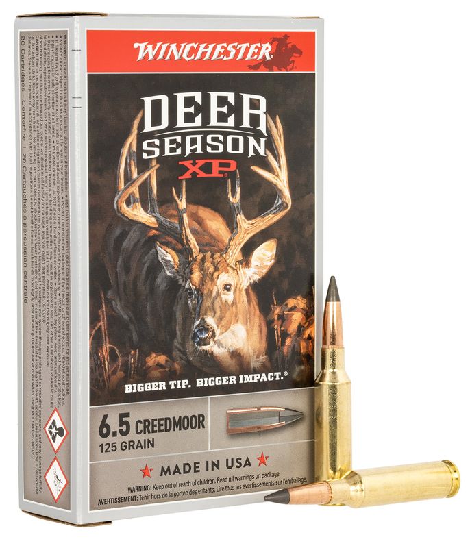Winchester Ammo X65DS Deer Season XP 6.5Creedmoor 125gr Extreme Point