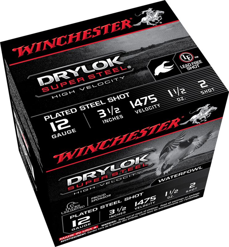Winchester DryLok Steel Shot 12Ga. 3 1/2" #2 1 1/2 Oz