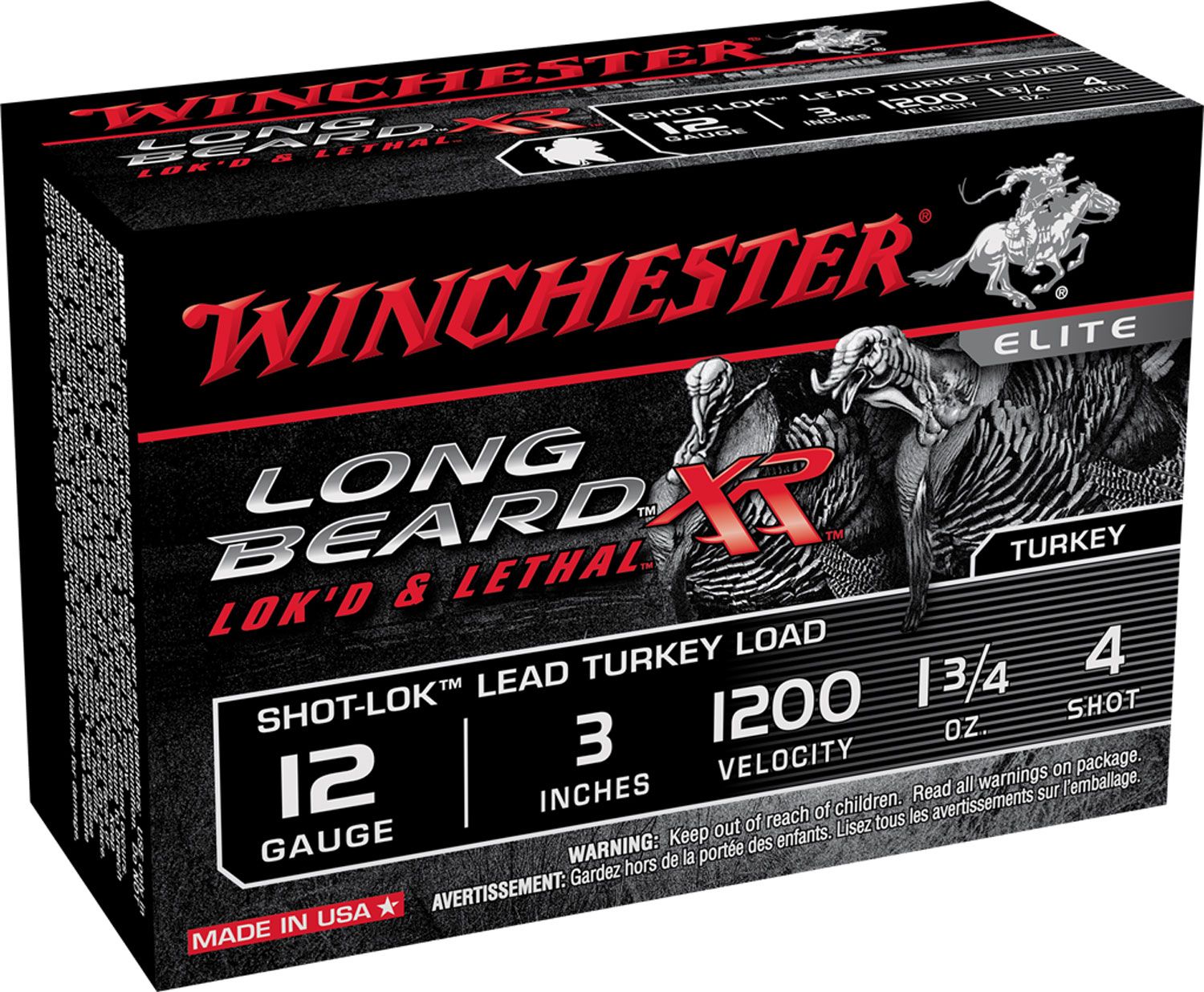 Winchester Long Beard XR 12Ga 3" 1 3/4Oz 4 shot