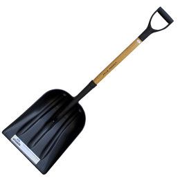 Poly Grain Scoop Wood Handle black #12