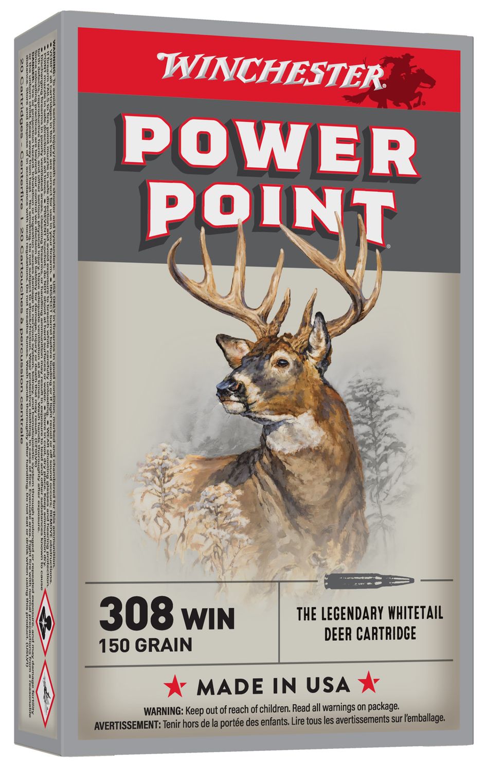 Winchester Ammo X3085 Power-Point 308Win 150gr