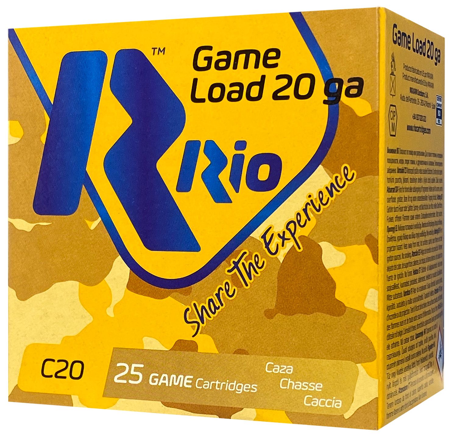 Rio Ammunition RC206 Game Load 20Gauge 2.75" 1oz 6Shot