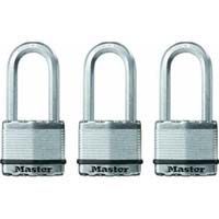 Master Magnum Padlock  Silver 2" 3 pack