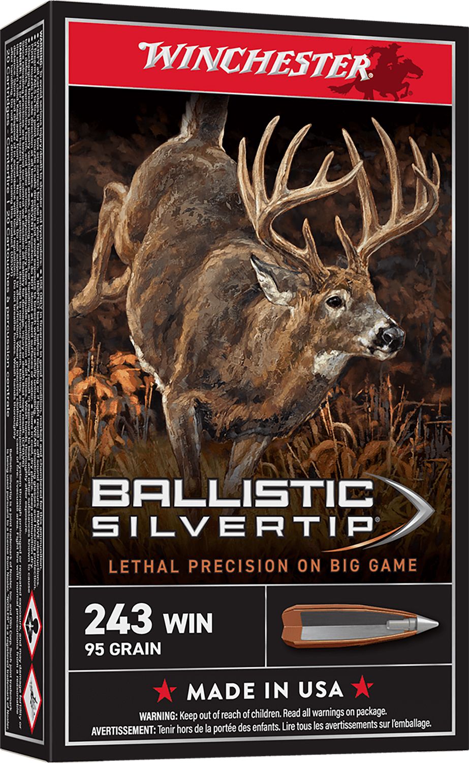 Winchester SBST243A Ballistic Silvertip 243Win 95gr