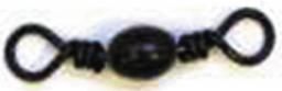 EAGLE CLAW BARREL SWIVELS BLACK sz3 12pk