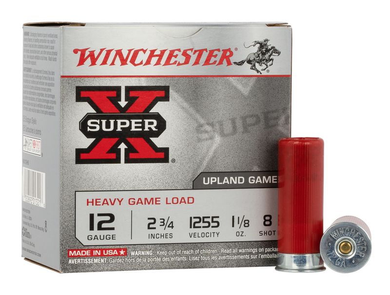 Winchester Super X Heavy 12 Ga 1 1/8 oz 125 2.75" #8