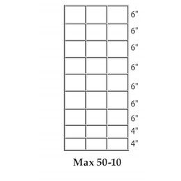 Wire Panel Cattle 50"X16' -6"x6" Hole Top - Bottom 2 Rows - 4"x6"