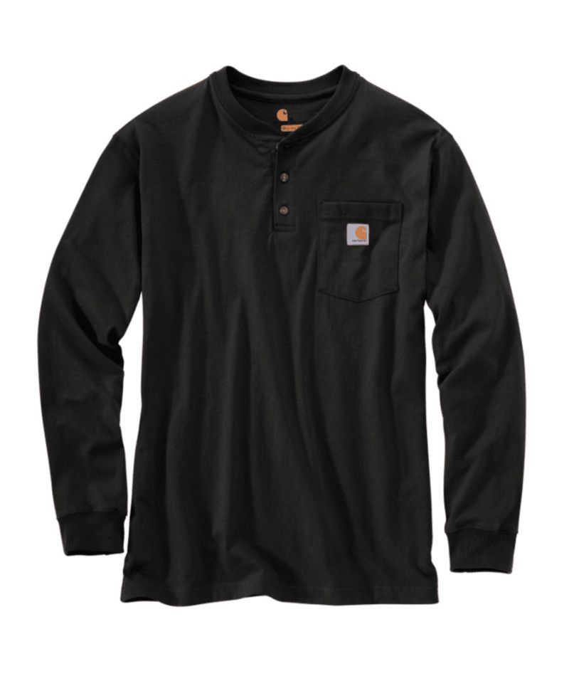 Carhartt Workwear Pocket LS T Shirt Black XXL Reg