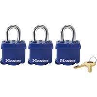 Master Padlock 3 Pack Blue