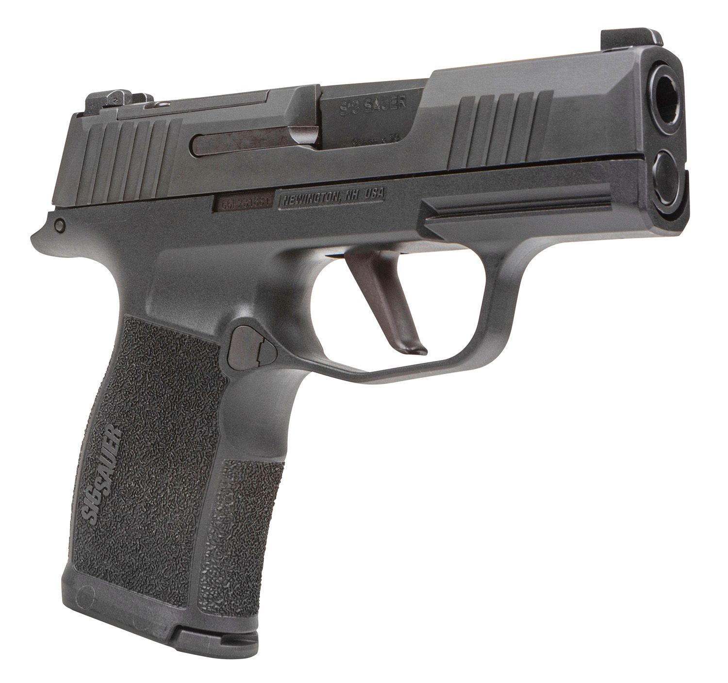Sig Sauer P365X Micro-Compact Frame 9mm Luger 12+1, 3.10" Black Steel Barrel, Black Nitron Optic Ready/Serrated Stainless Steel Slide, Black Stainless Steel Frame w/Beavertail &amp; Picatinny Rail, Black 
