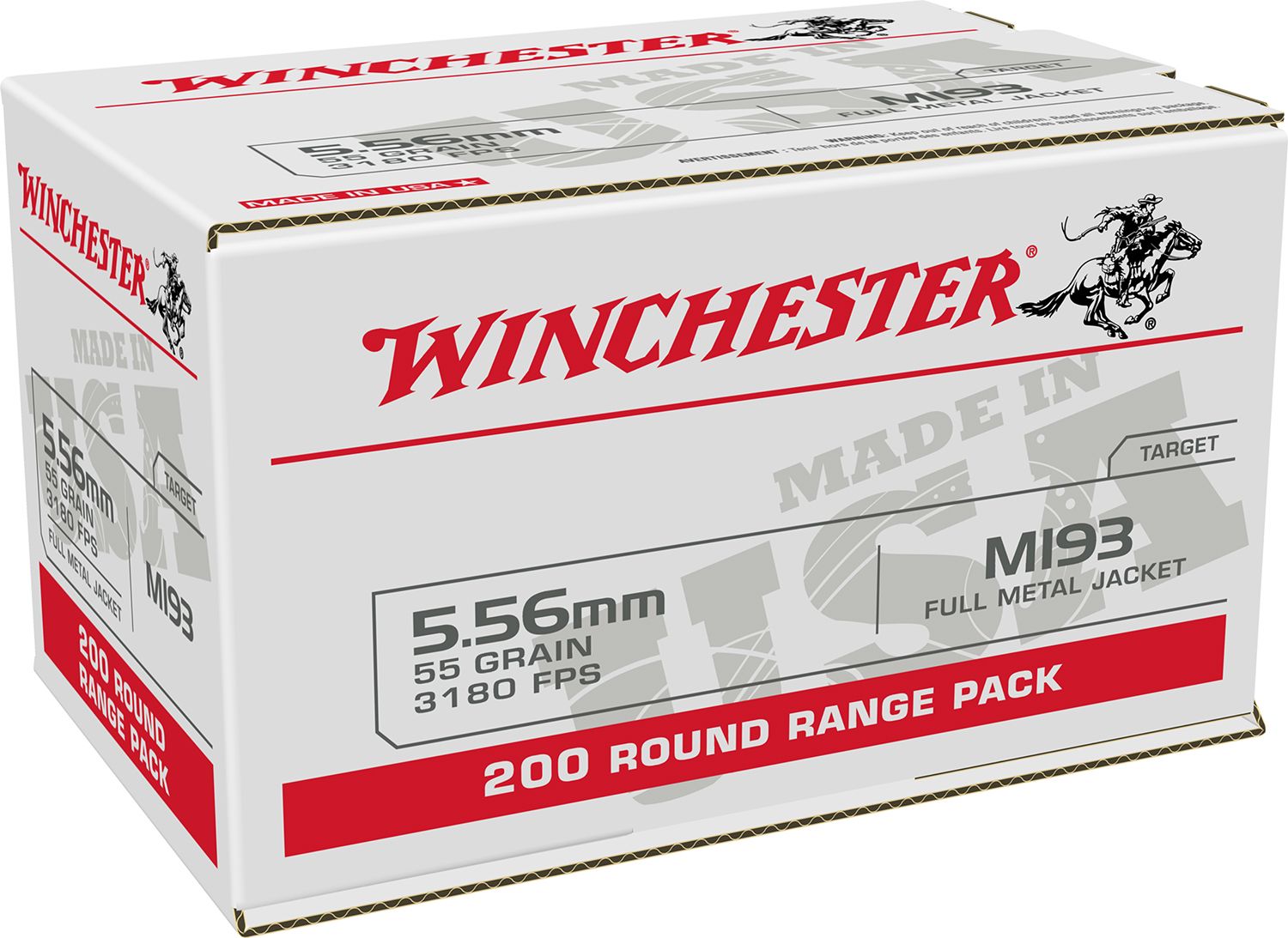 Winchester 5.56  55gr 200 per box