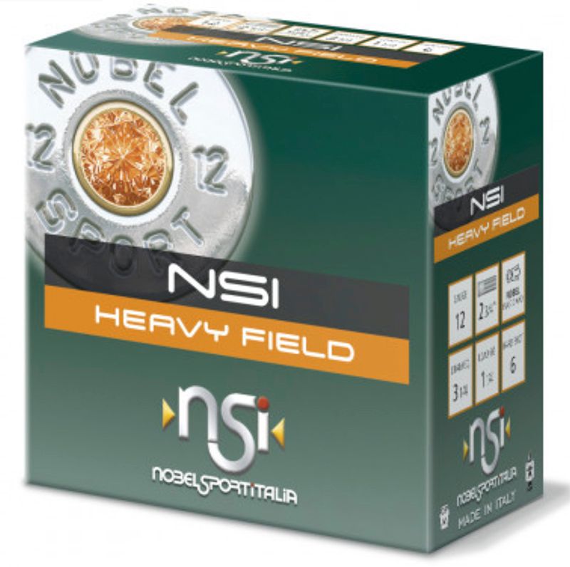 Nobel Heavy Field Shotshell 12Ga 2.75in 1.25oz 6#