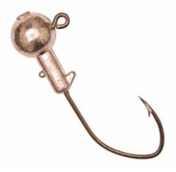 EAGLE CLAW BALL PRO-V HOOK JIG UNPAINTED 1/8oz 25pk