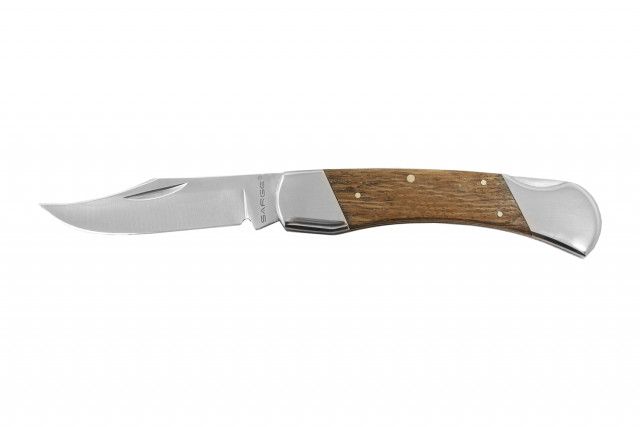 Sarge Zebra Wood Lock Back Knife