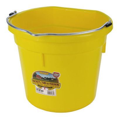 Bucket Flatback 20 Quart Yellow