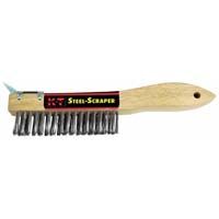 Shoe Handle Brush W/Scraper