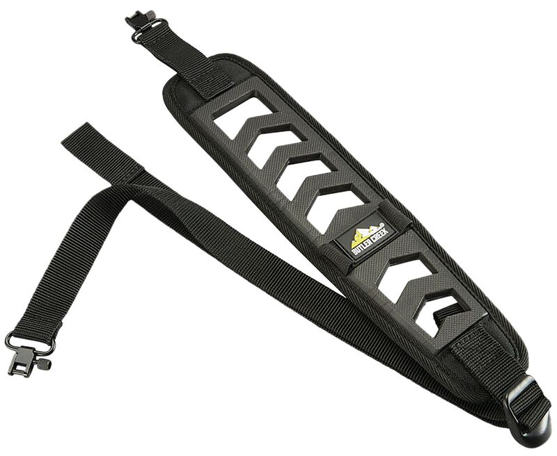 Butler Creek 190030 Featherlight Rifle Sling Black Foam 22"-36" OAL 3" Wide Adjustable Design 2 Cartridge Loops &amp; Swivels