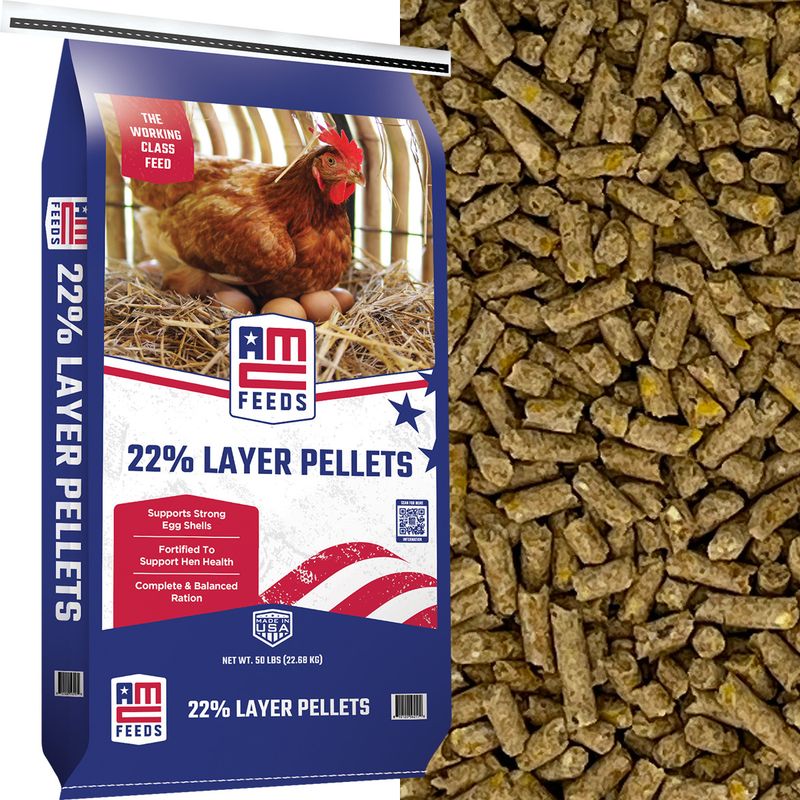 AMC 22% Mini Layer Pellet 50#