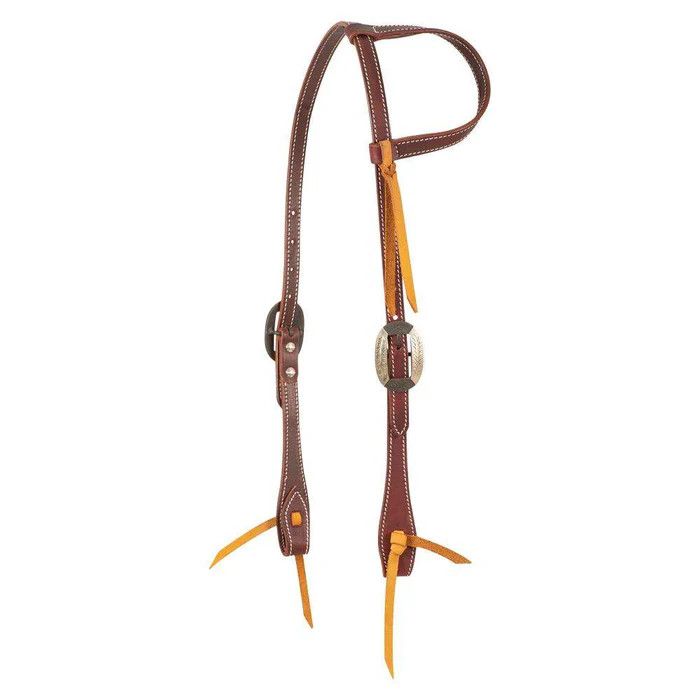 Cashel Stitched Latigo Cart Buckle Headstall