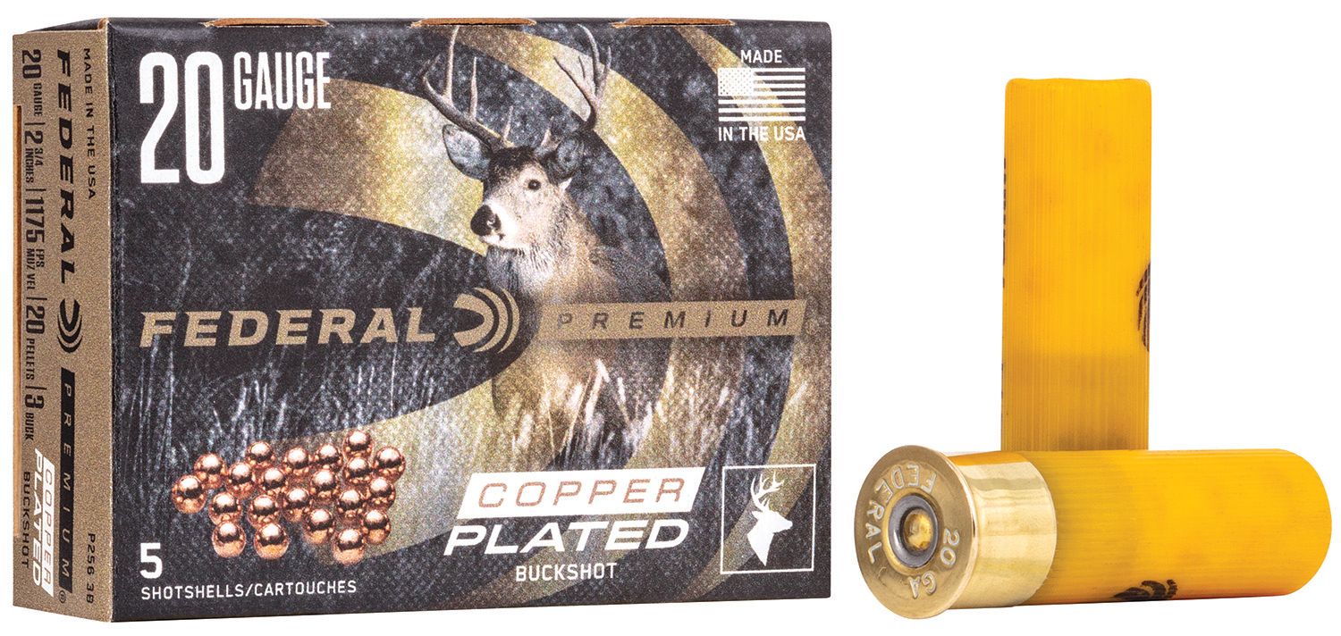 Federal P2563B Premium Magnum 20Gauge 2.75" 20Pellets 1 1/8oz 3BuckShot