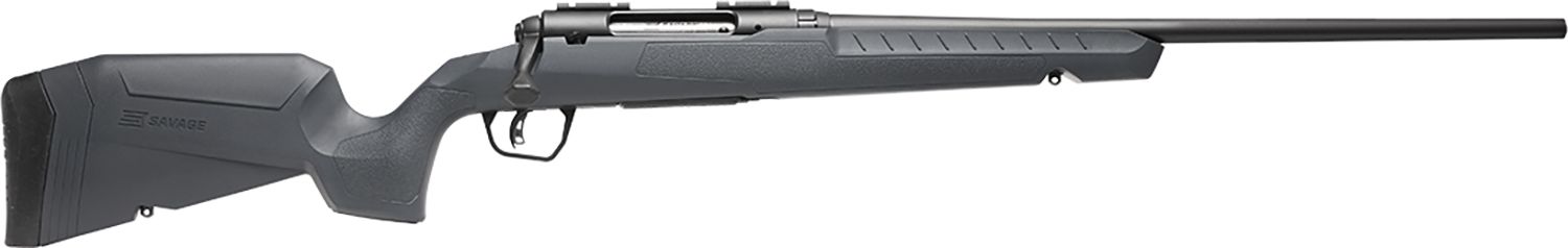 Savage Arms 32122 Axis 2 Compact 7mm-08 Rem 4+1 20" Matte Black Heavy Sporter Barrel, Matte Black Drilled &amp; Tapped Carbon Steel Receiver, Fixed Matte Gray Synthetic Stock, Right Hand
