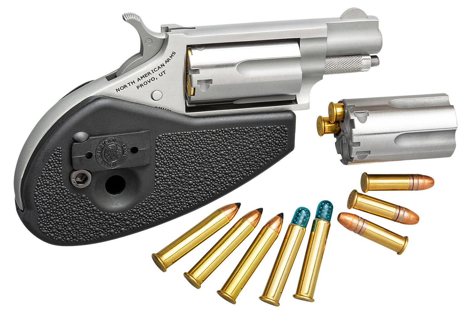 North American Arms 22MSCHG Mini-Revolver 22 LR or 22 WMR 5 rd 1.13" Barrel
