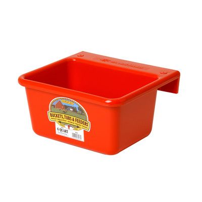 Mini Feeder Plastic Red 6 QT