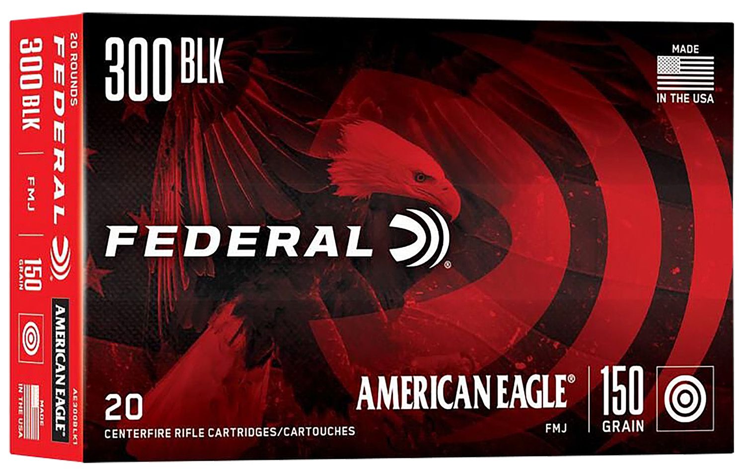 Federal AE300BLK1 American Eagle Rifle 300Blackout 150gr Full Metal Jacket Boat Tail