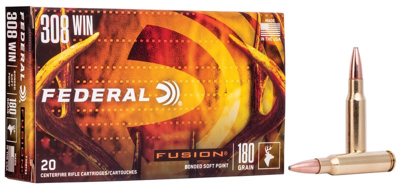 Federal F308FS3 Fusion 308Win 180gr Bonded Soft Point