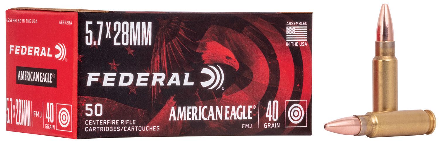 Federal AE5728A American Eagle Handgun 5.7x28mm 40gr FMJ